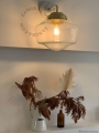 Mosiężna lampa ścienna ze szklanym kloszem light.128.006.w.go.glass.L.001 Zangra różne warianty  