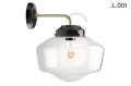 Mosiężna lampa ścienna ze szklanym kloszem light.128.006.b.go.glass.L.001 Zangra różne warianty 