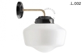 Mosiężna lampa ścienna ze szklanym kloszem light.128.006.b.go.glass.L.001 Zangra różne warianty 