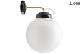 Mosiężna lampa ścienna ze szklanym kloszem light.128.006.b.go.glass.L.001 Zangra różne warianty 
