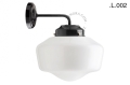 Metalowa lampa ścienna ze szklanym kloszem light.128.006.b.glass.L.001 Zangra różne warianty  
