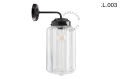 Metalowa lampa ścienna ze szklanym kloszem light.128.006.b.glass.L.001 Zangra różne warianty  