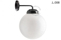 Metalowa lampa ścienna ze szklanym kloszem light.128.006.b.glass.L.001 Zangra różne warianty  
