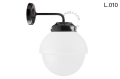 Metalowa lampa ścienna ze szklanym kloszem light.128.006.b.glass.L.001 Zangra różne warianty  