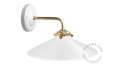 Lampa ścienna z kloszem ze szkła opalowego aude.w.go Zangra