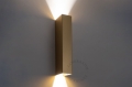 Złota lampa ścienna dwustronna Bjorn bjorn.003.go Zangra  