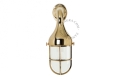 Mosiężna lampa ścienna - szkło satynowe light.160.go.002 Zangra  