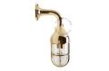 Mosiężna lampa ścienna - szkło przeźroczyste light.160.go.001 Zangra 