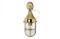 Mosiężna lampa ścienna - szkło przeźroczyste light.160.go.001 Zangra 
