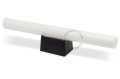 Czarna lampa ścienna lub sufitowa S14d 30 cm  