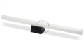 Czarna lampa ścienna lub sufitowa S14d 30 cm  