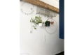 Biała porcelanowa lampa ścienna lub sufitowa S14s Diss - świetlówka szkło przezroczyste - 100cm diss.100.w Zangra 