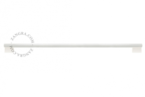 Biała porcelanowa lampa ścienna lub sufitowa S14s Derby - świetlówka szkło opalowe- 100cm derby.100.w Zangra  