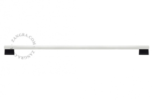 Czarna porcelanowa lampa ścienna lub sufitowa S14s Derby - świetlówka szkło opalowe- 100cm derby.100.b Zangra