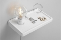 Podświetlana ceramiczna półka ścienna lightbulb.lf.004.01.095 Zangra 