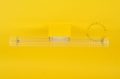 Żółta lampa ścienna lub sufitowa S14d Crystal - świetlówka szkło przezroczyste żebrowane crystal.030.y Zangra różne warianty 