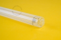 Biała lampa ścienna lub sufitowa S14d Crystal - świetlówka szkło przezroczyste żebrowane crystal.030.wm Zangra różne warianty 