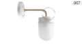 Lampa ścienna porcelana ze szklanym kloszem light.137.004.w.go.glass004 Zangra różne warianty 