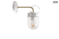 Lampa ścienna porcelana ze szklanym kloszem light.137.004.w.go.glass004 Zangra różne warianty 