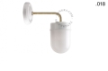 Lampa ścienna porcelana ze szklanym kloszem light.137.004.w.go.glass004 Zangra różne warianty 