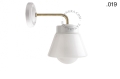 Lampa ścienna porcelana ze szklanym kloszem light.137.004.w.go.glass004 Zangra różne warianty 