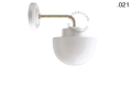 Lampa ścienna porcelana ze szklanym kloszem light.137.004.w.go.glass004 Zangra różne warianty 