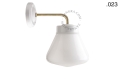 Lampa ścienna porcelana ze szklanym kloszem light.137.004.w.go.glass004 Zangra różne warianty 