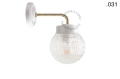 Lampa ścienna porcelana ze szklanym kloszem light.137.004.w.go.glass004 Zangra różne warianty 