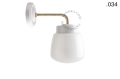 Lampa ścienna porcelana ze szklanym kloszem light.137.004.w.go.glass004 Zangra różne warianty 