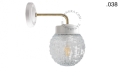 Lampa ścienna porcelana ze szklanym kloszem light.137.004.w.go.glass004 Zangra różne warianty 