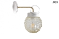 Lampa ścienna porcelana ze szklanym kloszem light.137.004.w.go.glass004 Zangra różne warianty 
