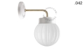 Lampa ścienna porcelana ze szklanym kloszem light.137.004.w.go.glass004 Zangra różne warianty 