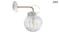 Lampa ścienna porcelana ze szklanym kloszem light.137.004.w.go.glass004 Zangra różne warianty 