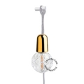 Lampa wisząca z kablem i wtyczką - złota warstwa 18k alice.go.300 Zangra różne warianty
