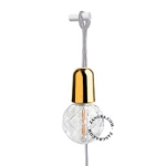 Lampa wisząca z kablem i wtyczką - złota warstwa 18k alice.go.300 Zangra różne warianty