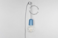 Porcelanowa lampa wisząca z kablem i wtyczką - niebieska alice.bl.300 Zangra różne warianty 