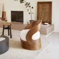 KRZESŁO | RATTAN | H 71 CM Caramel TINE K HOME 