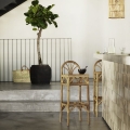 STOŁEK BAROWY | RATTAN | 98 CM TINE K HOME 