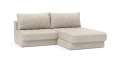 Sofa rozkładana z szezlongiem AKELLO Innovation różne warianty 