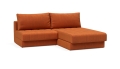 Sofa rozkładana z szezlongiem AKELLO Innovation różne warianty 
