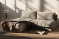 Sofa rozkładana z szezlongiem AKELLO Innovation różne warianty 