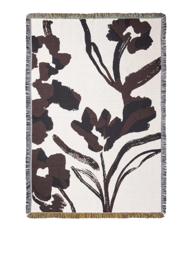 Narzuta Cilla Off-White/Dark Grape Ferm Living