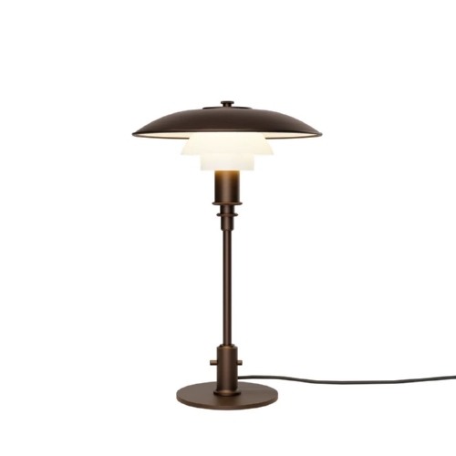Lampa stołowa PH 3/2 Aged mosiężna opalowa LOUIS POULSEN 