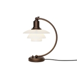 Lampa stołowa PH 2/2 Luna Aged Brass Opal LOUIS POULSEN 