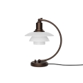 Lampa stołowa PH 2/2 Luna Aged Brass Opal LOUIS POULSEN 