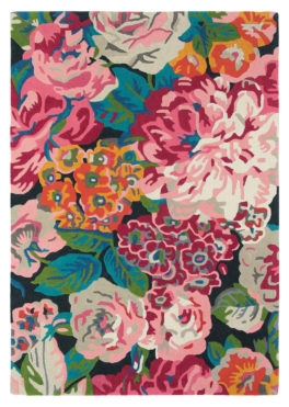 Kolorowy Dywan w Kwiaty - ROSE & PEONY Louis de Poortere  różne warianty