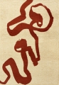 Dywan Nowoczesny Beżowo Bordowy - RIBBON RED 9847  Louis de Poortere różne warianty 