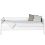Łóżko z oparciem NIKKI białe Woood  