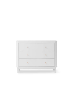 Komoda Wood White z 3 szufladami Oliver Furniture