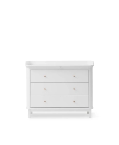 Komoda z Przewijakiem Wood White z 3 szufladami Oliver Furniture 